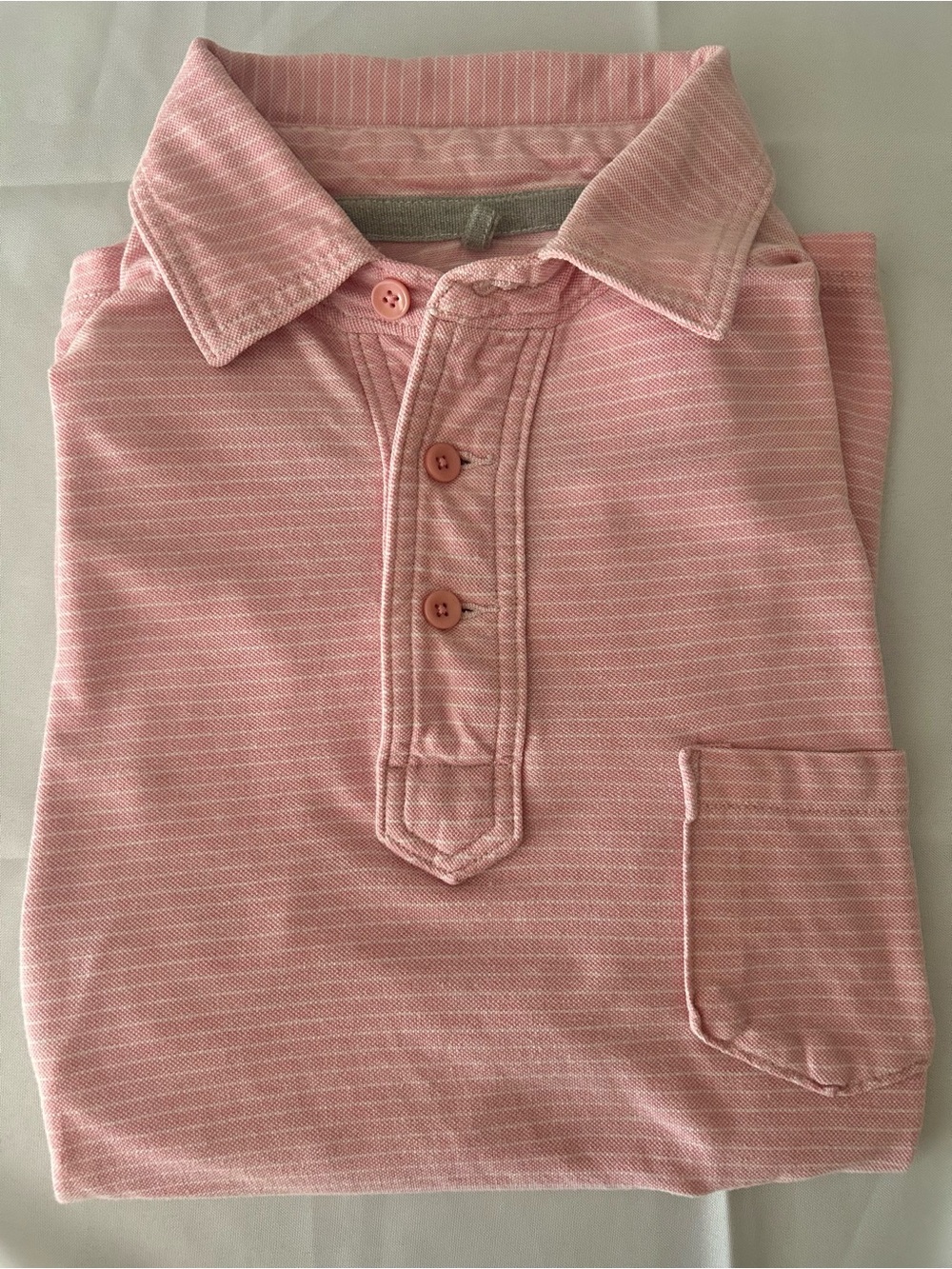 Men's Classic Pink Polo Shirt with Pocket